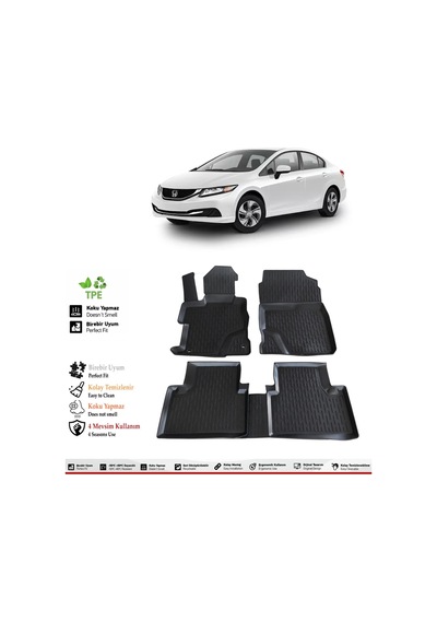 Honda Civic Fb7 2013 Model 4d Havuzlu Paspas