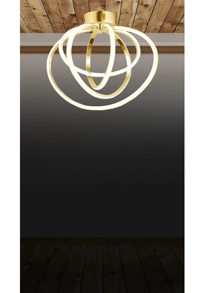 Jüpiter 4'lü Plofonyer Led Avize 5731-v84-0r-jx Gold