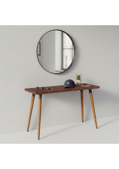 Mobenta Basic Entry: Modern Masif Dresuar, Antre Konsolu - 110x35 Bk Bakır