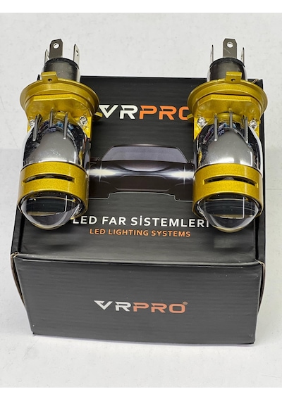 Vr Pro H4 Lens Mercek Yüksek Işık Şimşek Etkili 12v 24v