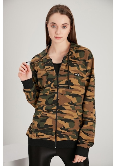 Alexander Gardi Alexandergardı Kadın Fermuarlı Oversize Sweatshirt (E21-7290)