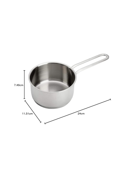Mini İndüksiyon Tabanlı Çelik Sos Tenceresi 10 Cm Çok Renkli