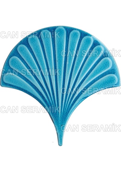 Can Seramik - 17x17 Cm. Kabartmalı Balık Pulu Seramik Karo N11.215