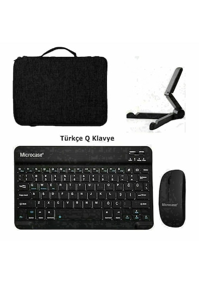 Microcase Huawei Matepad 11.5 S 2026 Tablet İçin Türkçe Bluetooth Klavye+mouse+tablet Standı-siyah Al8126