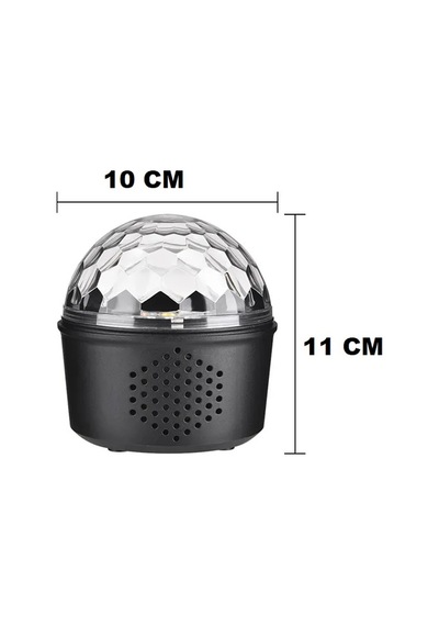 Vıp Renkli Led Işıklı Mini Disko Lambası Bluetooth Music Colorful Led Light + Hoparlör Usb Kablolu