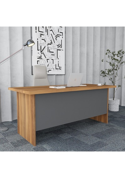 Asil 3'lü Ofis Takımı  Model 9 Ceviz Füme
