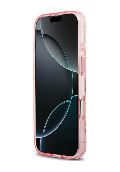 Apple Uyumlu iPhone 17  Kılıf Guess Lisanslı M-safeli Iml Baskılı Klasik Logolu 4g Desenli Kapak Pembe Pembe