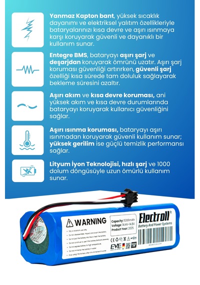 Lenovo T1 Uyumlu Batarya 5200mah Pil