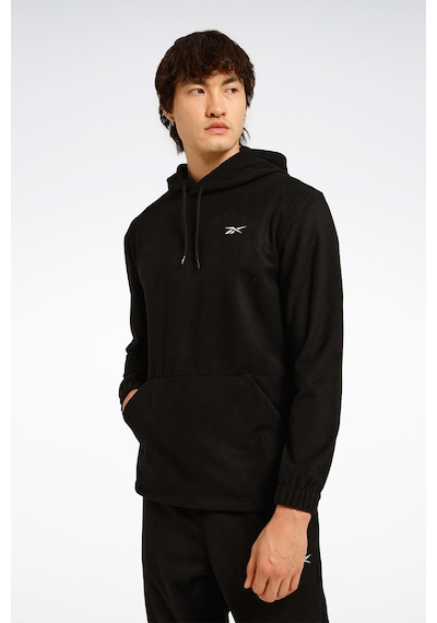 Reebok Id -f Fleece Hoodıe Siyah Erkek Polar Siyah