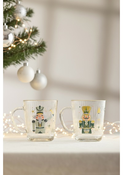 Rakle Magical Christmas Optik 2'li Kupa Seti 360 Cc Renkli