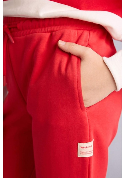 Defacto Kız Çocuk Jogger Eşofman Altı G0578a826sprd227 Kırmızı-rd227