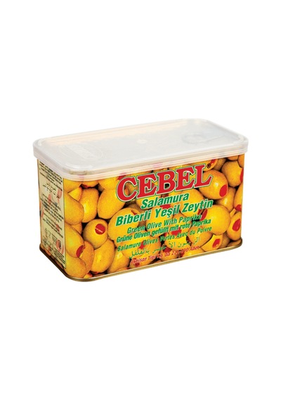 Cebel Birberli Yeşil Zeytin Teneke 600 G