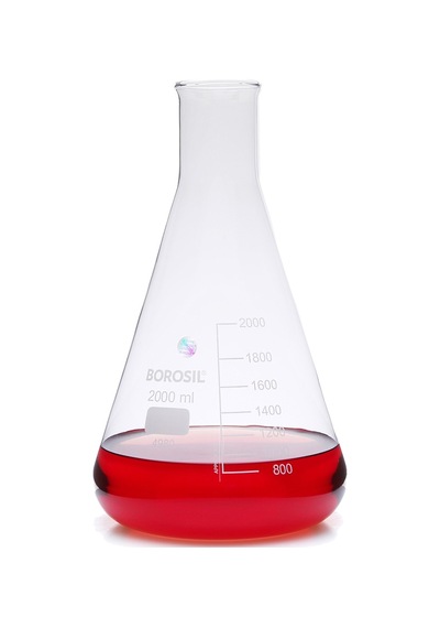 Cam Erlen Dereceli 2000 Ml Erlenmeyer Borosil