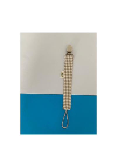 3lü Set Emzik Askısı Yıldız Camel Kareli Gri