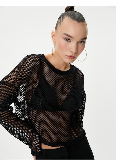 Koton Crop File Tişört Uzun Kollu Bisiklet Yaka Siyah 4sal10368ık 4SAL10368IK999 Siyah Koton Crop File Tişört Uzun Kollu Bisiklet Yaka Siyah 4sal10368ık 4SAL10368IK999 Siyah