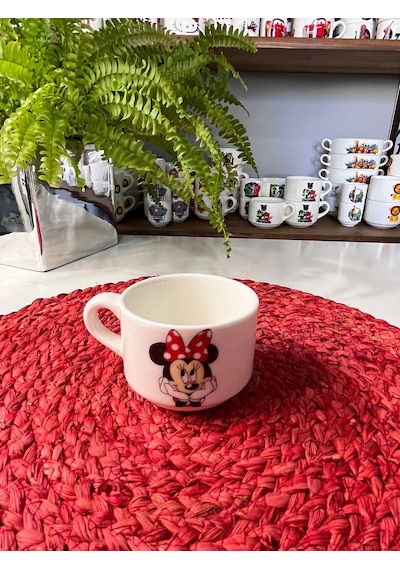 5 Parça Minnie Mouse Model Çocuk Bebek Yemek Takımı Beslenme Seti Çok Renkli