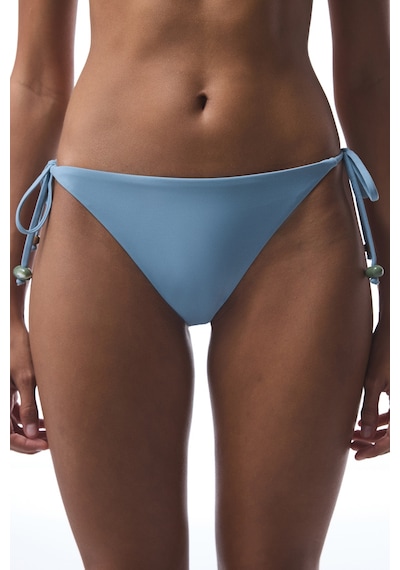 Penti Mavi Maya Boncuklu Bağlamalı Bikini Altı