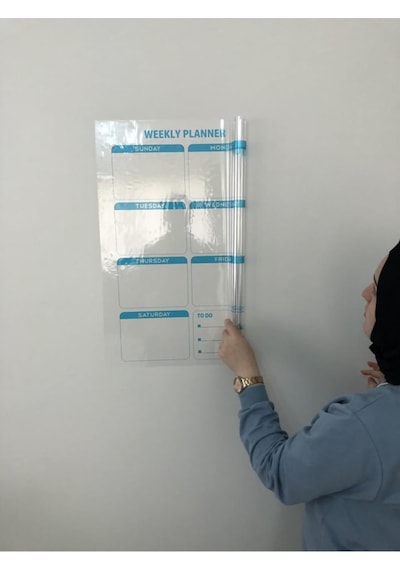 Weekly Planner Haftalık Planlayıcı Takvim Yazı Tahtası Akıllı Kağ