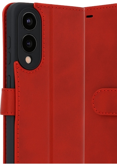 Samsung Galaxy S25 Edge Trend S Plus Kapaklı Kılıf - Kırmızı