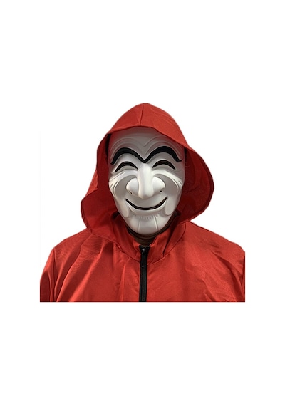 Koreli - 727 - Teatral Hahoe Maskesi - Para Heist Maskesi - - Edntrend - Dali Maskesi