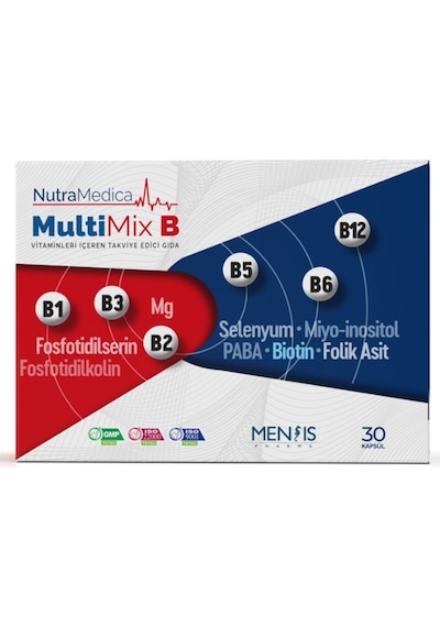 Mensis Pharma Nutramedica Multimix B Takviye Edici Gıda 30 Kapsül