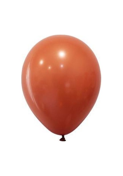 Balonevi Balon 12 İnc Baskı Terracotta 100 Lü Çok Renkli