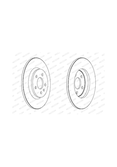 FERODO DDF1666C Disk Ayna Arka A4 A5 A6 A7 Q5 08- Bm (Takım Fiyat) 36463 / Df4848