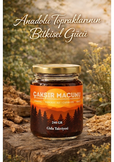Çakşır Macunu, Panax, Tongkat Ali, Çakşır Otu Bal Bitkisel Karışım Güç Kuvvet Macun 240 Gr