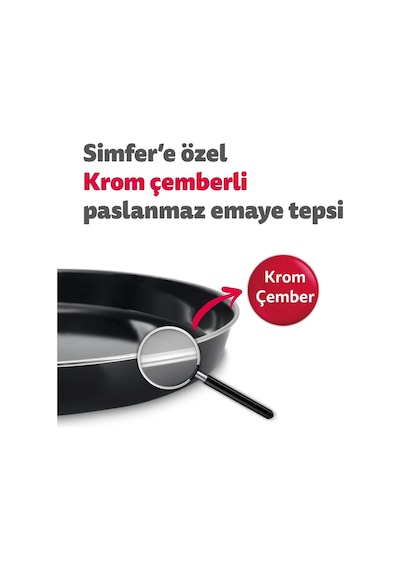Simfer 3495 Retro Bej 34 LT Statik Mini / Midi Fırın - 4 Fonksiyon, Programlanabilir Pişirme & Isı Kontrol