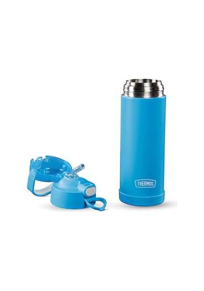 Thermos F422 Funtainer Çocuk Pipetli Termos 0,47l Electric Blue 024331 Mavi