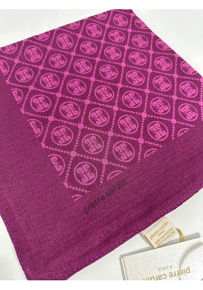 Pierre Cardin Elegans Monogram Eşarp - 1090750 -992 Fuşya Fuşya