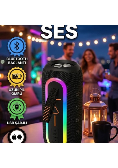 Taşınabilir Bluetooth Hoparlör Usb Şarjlı Android Ve İos Uyumlu