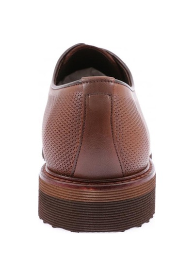 Dgn 3417 Erkek Eva Taban Bağcikli Lazerli Oxford Ayakkabi 3417-1591-R2591 Taba