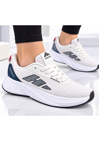 Papucumun Dünyası Nefes Alan Kumaş Yapılı Hafif Konforlu Unisex Sneaker Beyaz - Lacivert Papucumun Dünyası Nefes Alan Kumaş Yapılı Hafif Konforlu Unisex Sneaker Beyaz - Lacivert