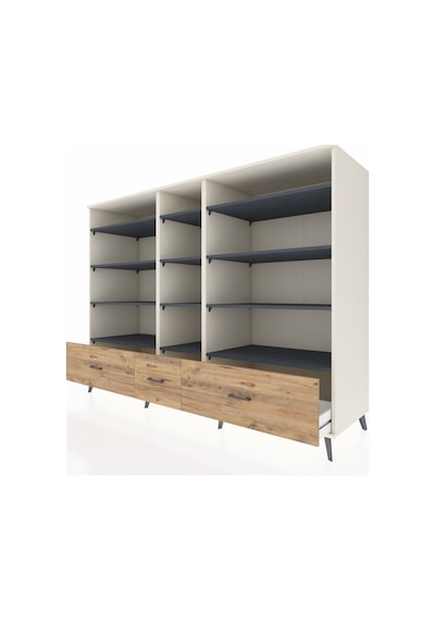 Kronos Dolap 12 Raflı 3 Çekmeceli 220x59x163 Aytaşı-antrasit/çam Aytaşı-antrasit/çam Kronos Dolap 12 Raflı 3 Çekmeceli 220x59x163 Aytaşı-antrasit/çam Aytaşı-antrasit/çam