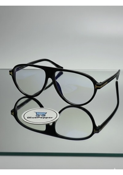 Zenit Modern Çerçeveli Gözlük Unisex Yuvarlak Stil Sahibi Mavi Işık Korumalı Camları Değişebilir Siyah