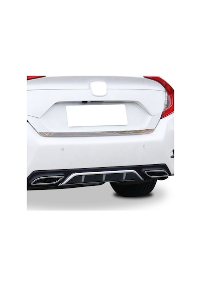 Honda Civic Krom Bagaj Alt Çıtası 2016 - 2020 Krom Bagaj Çıtası