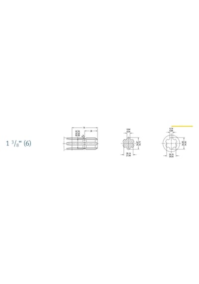 Walterscheid 2300 Dış Çatal 1 3/8"(6) Sustalı