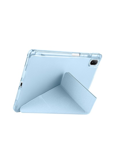 Huawei Matepad Se 10.4 Uyumlu Kalem Bölmeli Standlı Tri-folding Tablet Kılıfı Kapaklı Kılıf