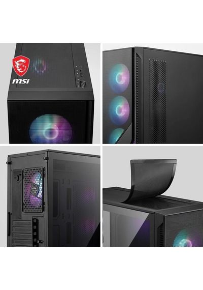 Mag Forge 320r Aırflow Temperli Cam 4x120mm Argb Fan Atx Gaming Bilgisayar Kasası