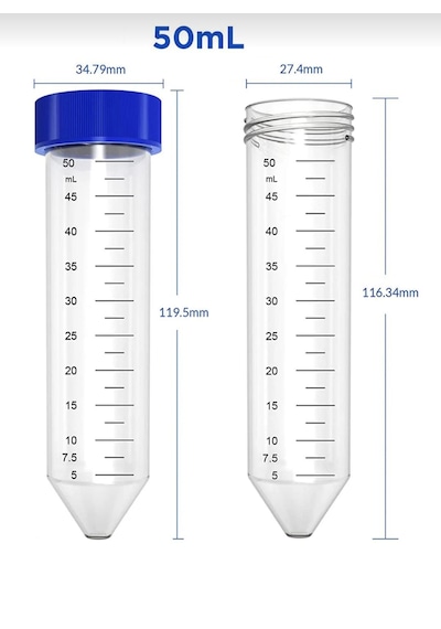 Falkon Tüpü 50 Ml - Dibi Konik - 50 Adet