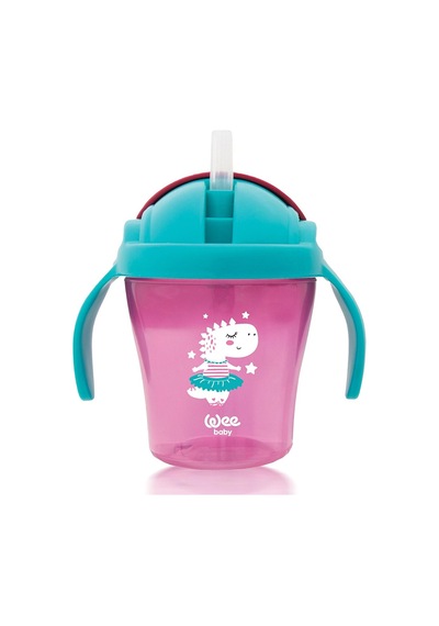 Wee Baby Pipetli Bardak Pembe Renkli Çok Renkli