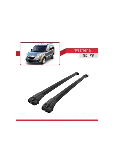 Opel Combo D 2012-2018 Arası İle Uyumlu Ace-1 Ara Atkı Tavan Barı Siyah