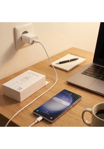 Büro Ev Ofis Cihazları İçin 25w Usbc To Typec Pd Hızlı Şarj Cihazı