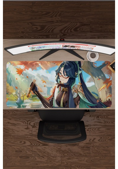 Xianyun Genshin Impact Anime Gacha V5 - 90x40 Xxl Gaming Mouse Pad Fare Altlığı