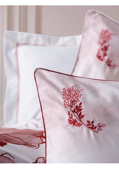 Cotton Box Çift Kişilik Elit Saten Nevresim Takımı Gules Kırmızı