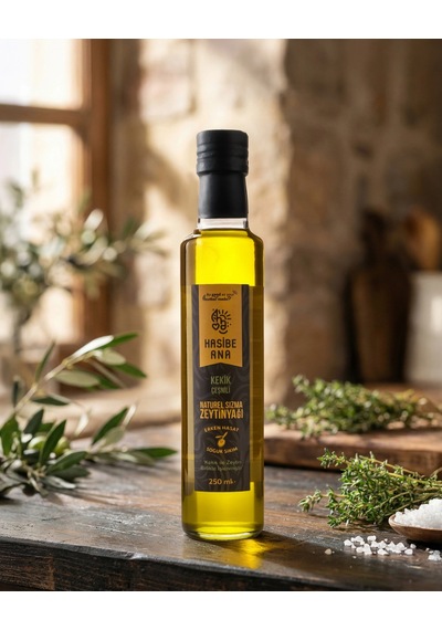 Hasibe Ana Madra Kokulusu Kekik Çeşnili Sızma Zeytinyağı - 250 Ml