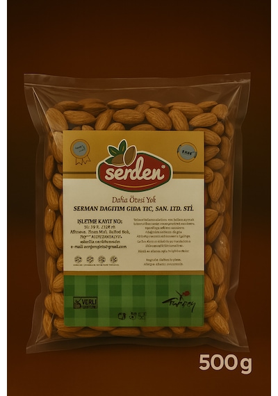 Çiğ Badem İçi Tane 500 G