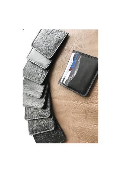 Vip Gift Unisex Siyah Kartlık Deri Cüzdan Çok Renkli