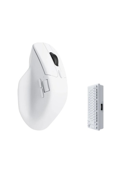Keychron M6 Yükseltme Kablosuz Bluetooth/2.4 Ghz/kablolu Optik Fare, 1000 Hz Hafif Programlanabilir Pixart 33 M6s-b72